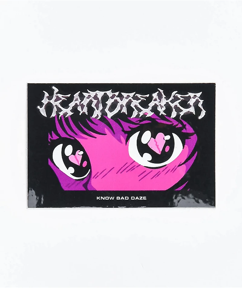 Know Bad Daze Heartbreaker Sticker