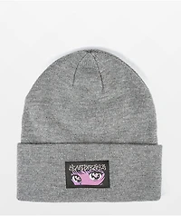 Know Bad Daze Heartbreaker Work Grey Beanie