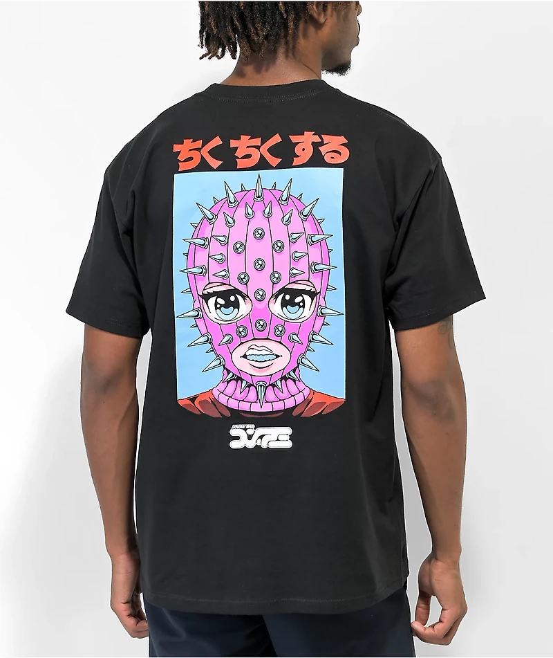 Know Bad Daze Prickly Black T-Shirt