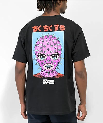 Know Bad Daze Prickly Black T-Shirt