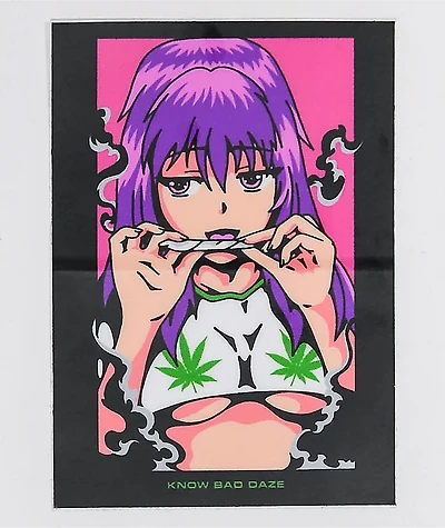Know Bad Daze Roll Sticker