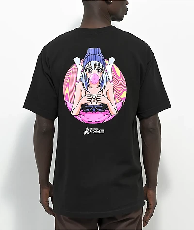 Know Bad Daze Roll Up Black T-Shirt