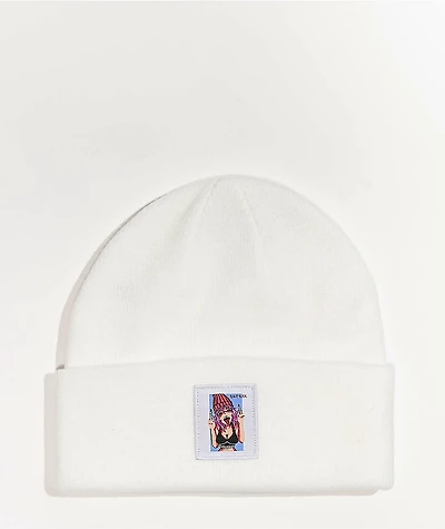 Know Bad Daze Whatever White Beanie