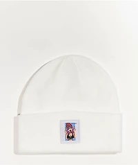 Know Bad Daze Whatever White Beanie