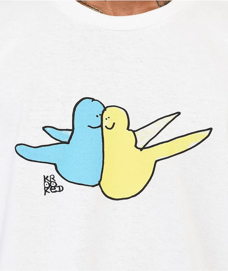 Krooked Birg Hug White T-Shirt