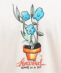 Krooked Blue Flowers Natural T-Shirt