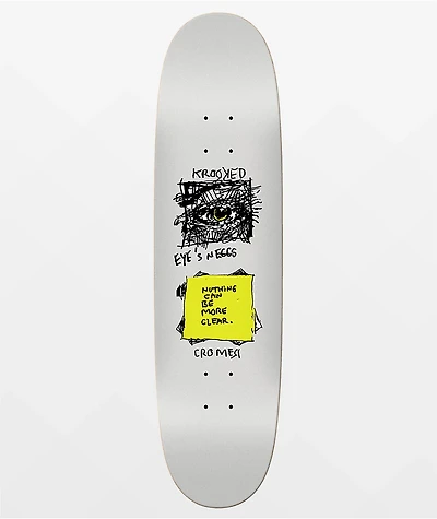 Krooked Cromer Eyes N Eggs 8.25" Skateboard Deck