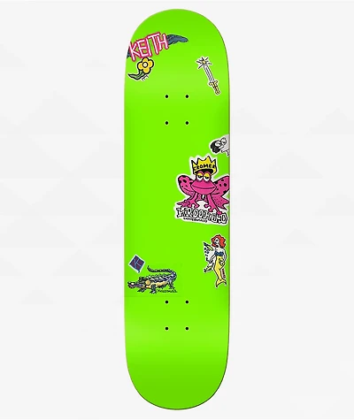 Krooked Cromer Neon Stickers 8.25" Skateboard Deck