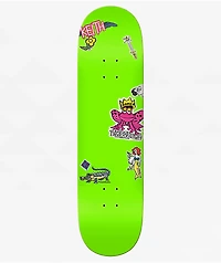 Krooked Cromer Neon Stickers 8.25" Skateboard Deck