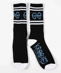 Krooked Eyes Black Crew Socks