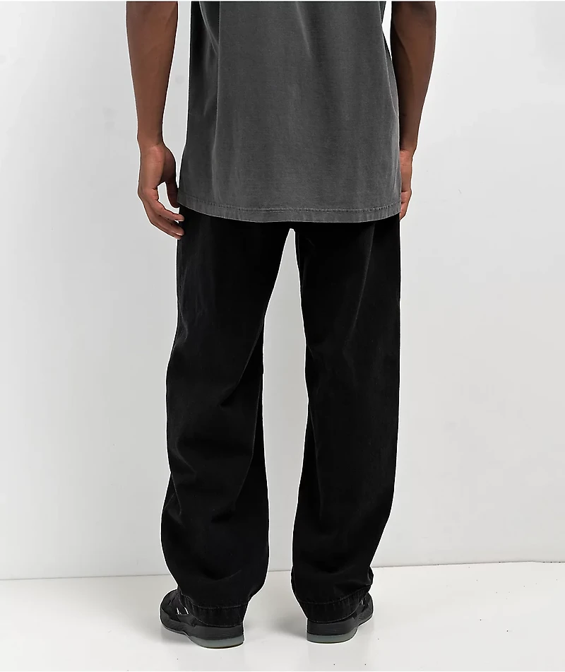 Krooked Eyes Black Denim Jeans