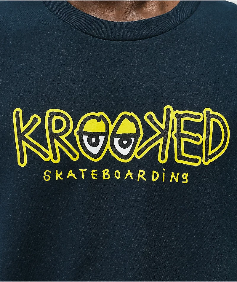 Krooked Eyes Fill Navy T-Shirt