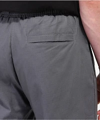 Krooked Eyes Grey Elastic Waist Pants