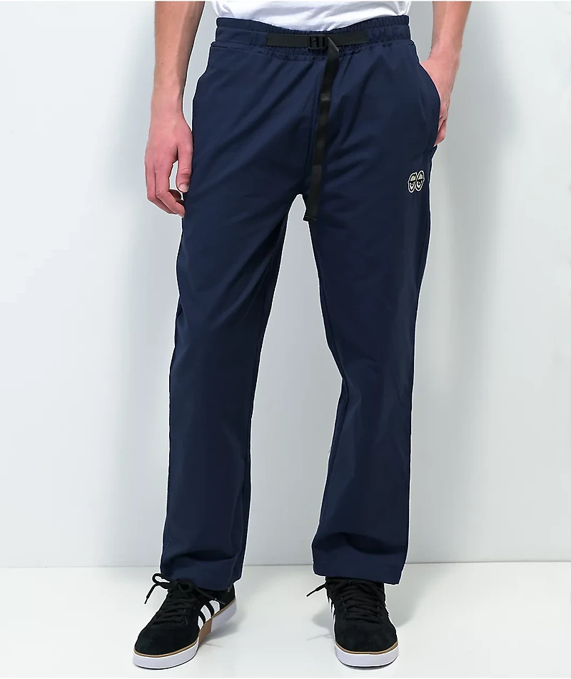 Krooked Eyes Navy Elastic Waist Pants