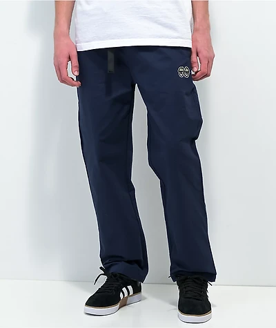 Krooked Eyes Navy Elastic Waist Pants
