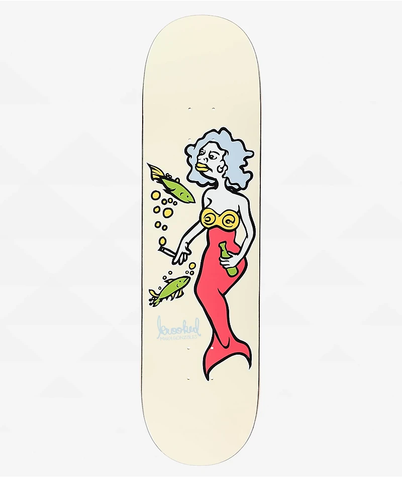 Krooked Gonz Mermaid 8.25" Skateboard Deck
