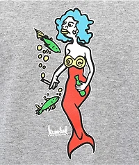 Krooked Mermaid Grey T-Shirt