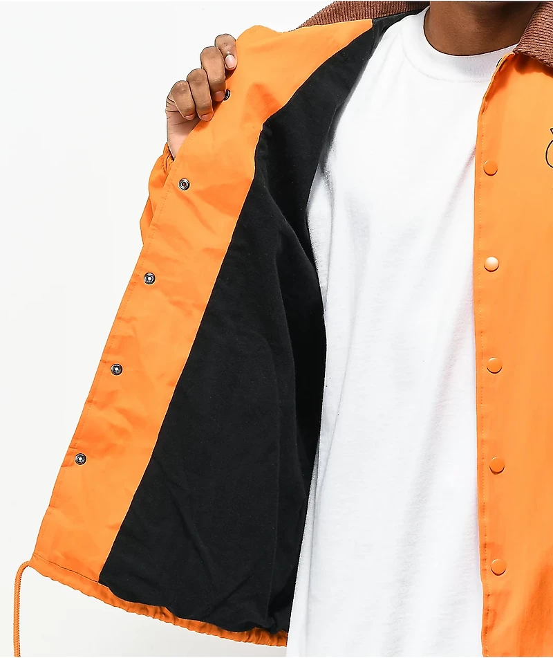 Krooked Moon Smile Orange Bomber Jacket