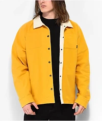 Krooked Moon Smile Reversible Tan & Yellow Jacket