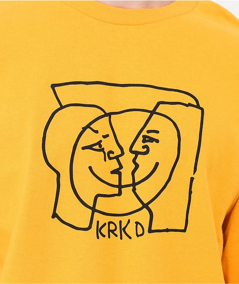 Krooked Moonsmile Gold Long Sleeve T-Shirt