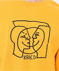 Krooked Moonsmile Gold Long Sleeve T-Shirt