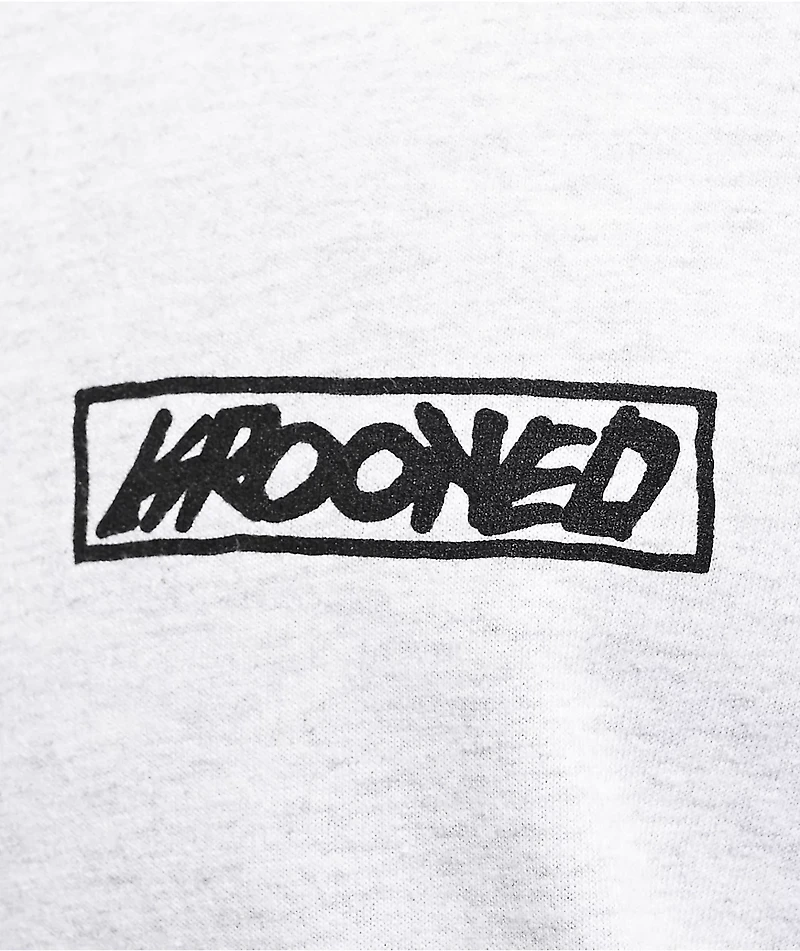 Krooked Moonsmile Raw White T-Shirt
