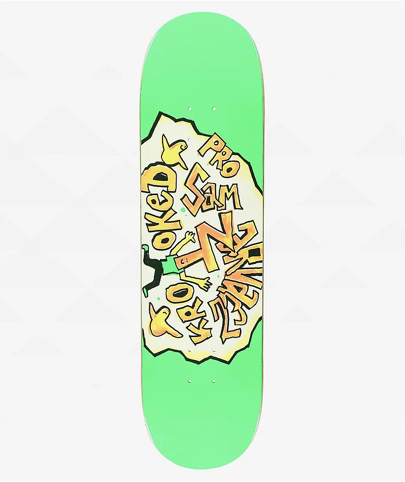 Krooked Narvaez Green 8.5" Skateboard Deck