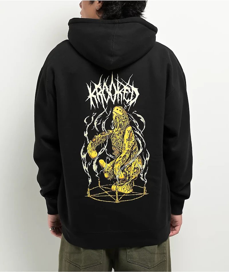 Krooked Necro-Shmoo Black Zip Hoodie