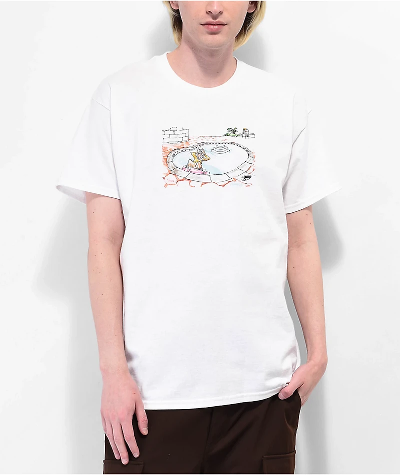 Krooked Skull Ride White T-Shirt