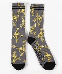 Krooked Style Charcoal Crew Socks