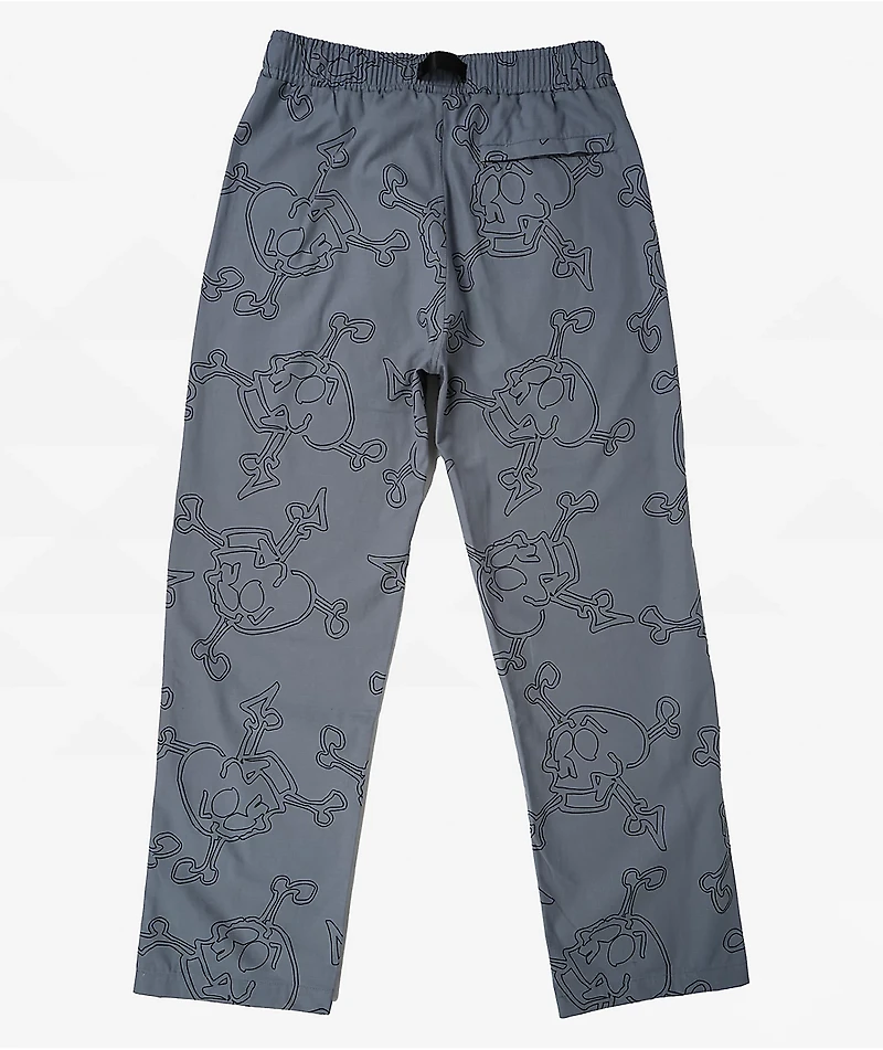 Krooked Style Eyes Ripstop Grey Pants