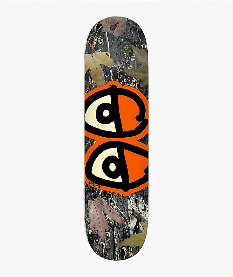 Krooked Team Eyes Camo 8.25" Skateboard Deck