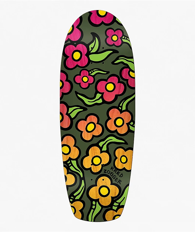 Krooked Team Zogger Flowers 10.75" Skateboard Deck