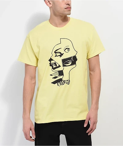 Krooked Two Face Yellow T-Shirt