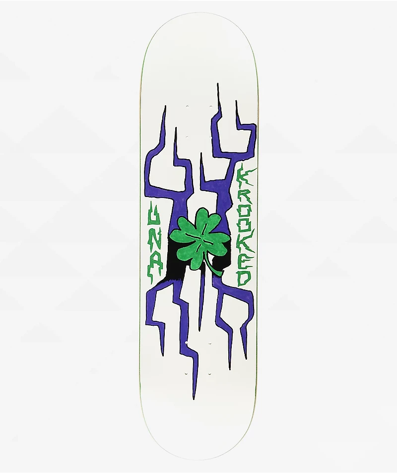 Krooked Una Lightning Clover 8.28" Skateboard Deck
