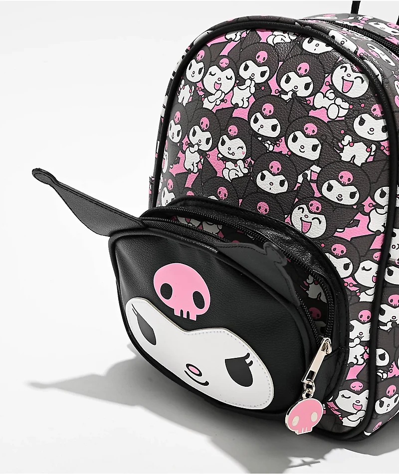 Kuromi Crush Black Mini Backpack