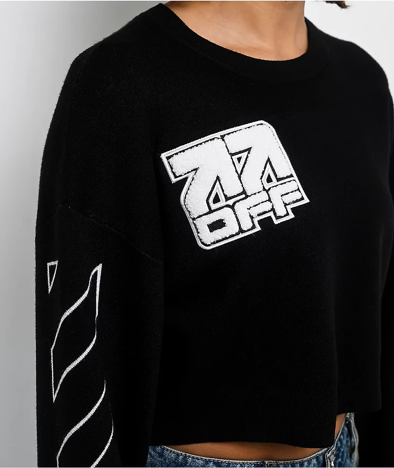 L/AB c/o Off-White™ Black Crop Sweater