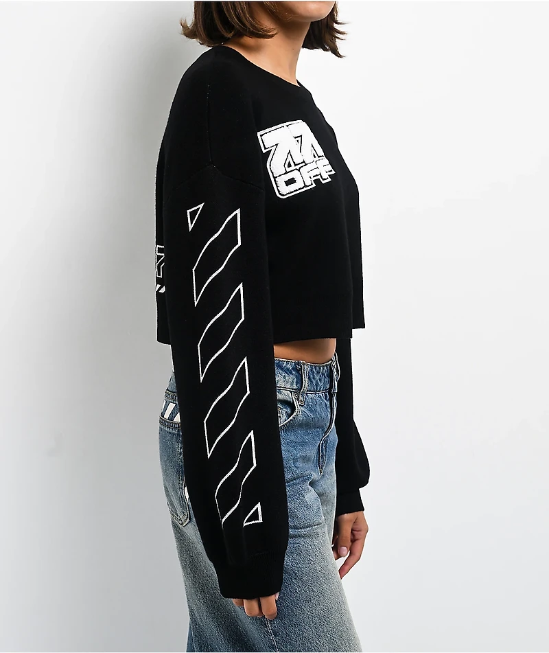 L/AB c/o Off-White™ Black Crop Sweater