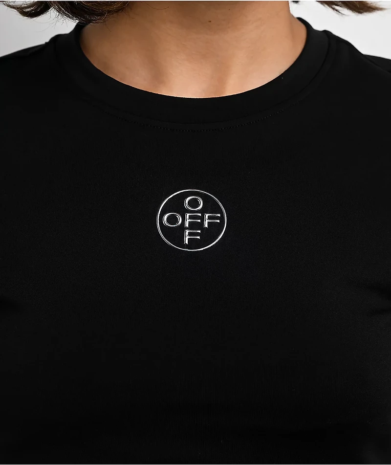 L/AB c/o Off-White™ Black Crop T-Shirt