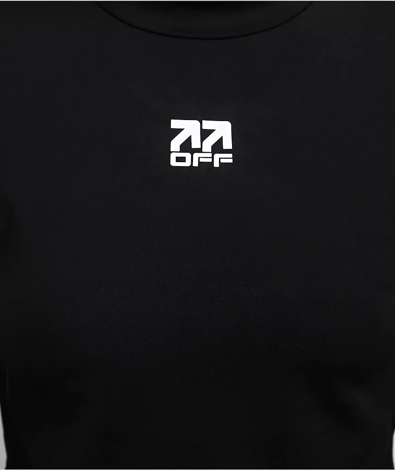 L/AB c/o Off-White™ Black Long Sleeve Crop T-Shirt