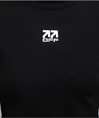 L/AB c/o Off-White™ Black Long Sleeve Crop T-Shirt