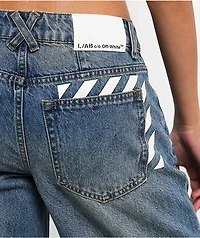 L/AB c/o Off-White™ Blue Wash Low Rise Baggy Jeans