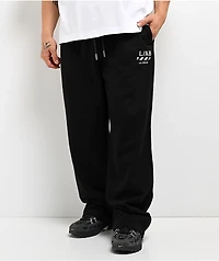 L/AB c/o Off-White™ Core Diagonal Black Relaxed Sweatpants