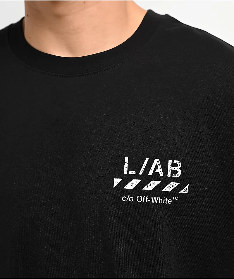L/AB c/o Off-White™ Diagonal Black T-Shirt