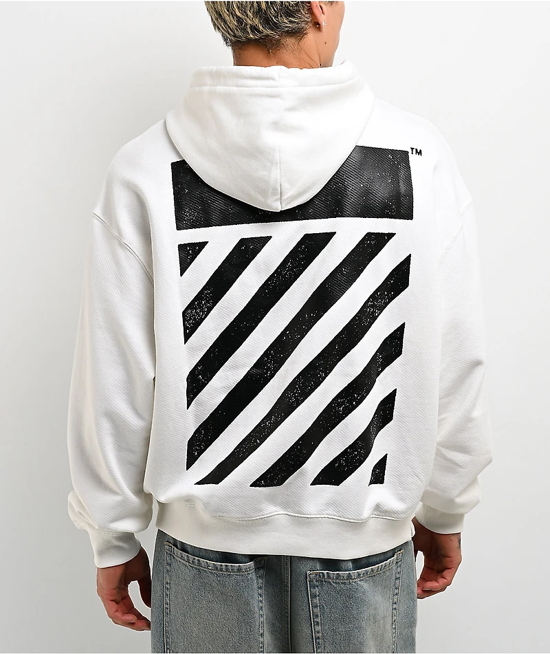 L/AB c/o Off-White™ Diagonal White Hoodie