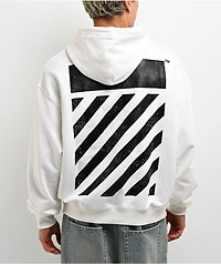 L/AB c/o Off-White™ Diagonal White Hoodie
