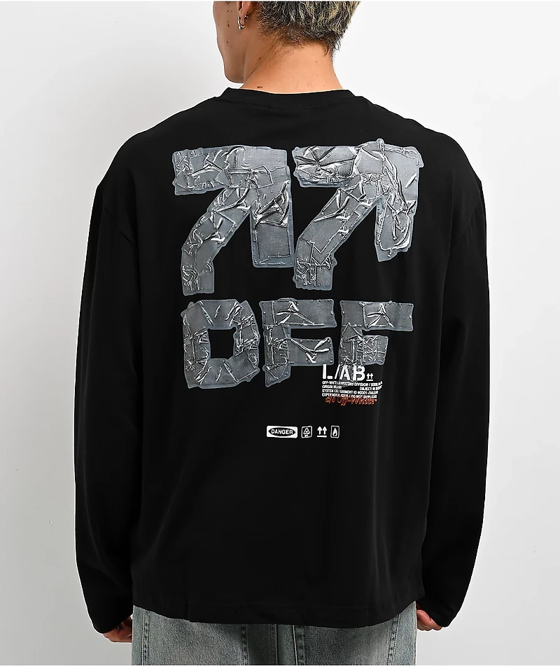L/AB c/o Off-White™ Duct Tape Black Long Sleeve T-Shirt