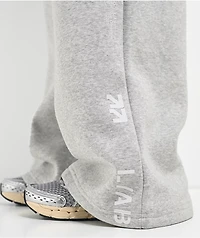 L/AB c/o Off-White™ Grey Wide Leg Sweatpants