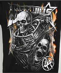 LOSTHILLS Skeleton Flame Black T-Shirt
