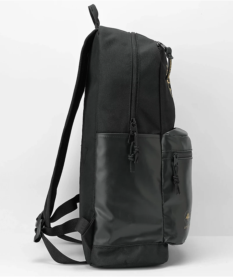 LRG Framework Black & Gold Backpack